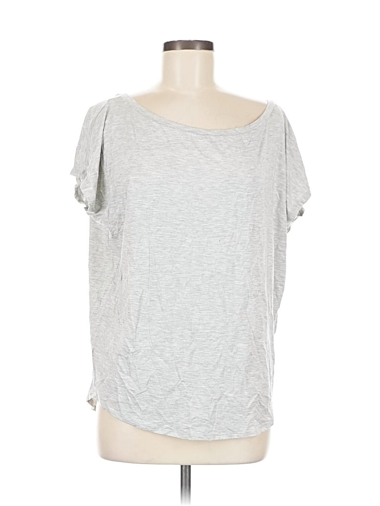 Pre-owned Express Short Sleeve T-shirt In Silver