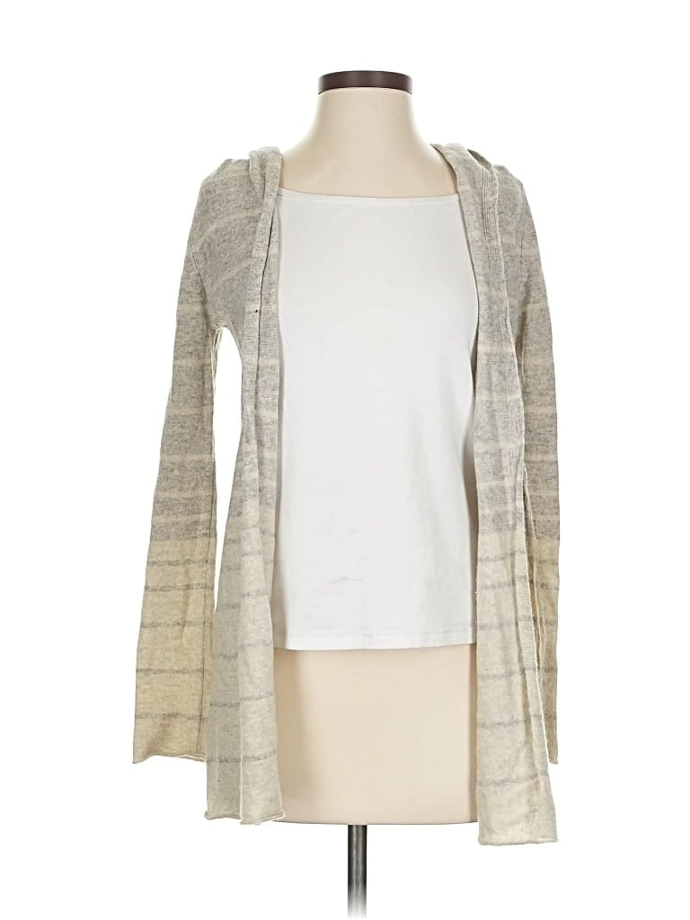 Pre-owned Autumn Cashmere Cashmere Cardigan Sweater In Silver