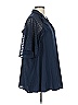 Lane Bryant 100% Polyester Blue Short Sleeve Blouse Size 12 Plus (0) - photo 4