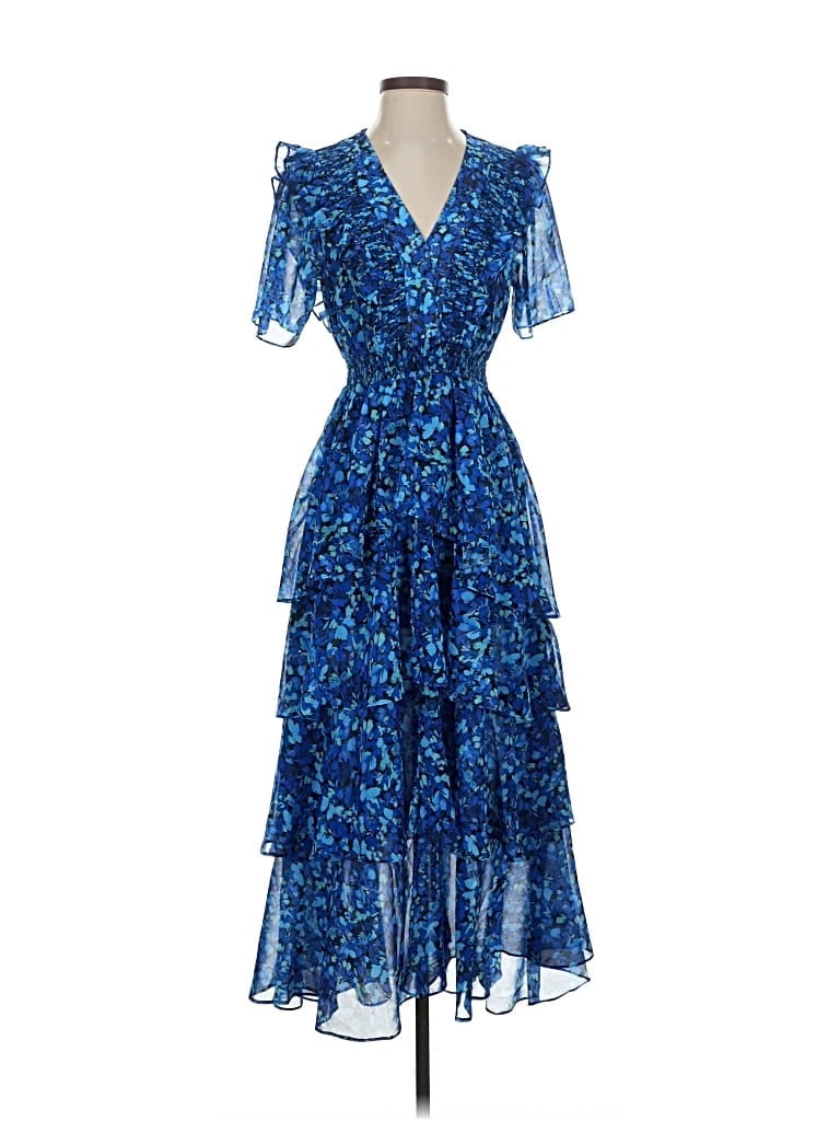 Click to view more detailed imagery on our partner's website Pre-owned Hale Bob Cocktail Dress In Blue