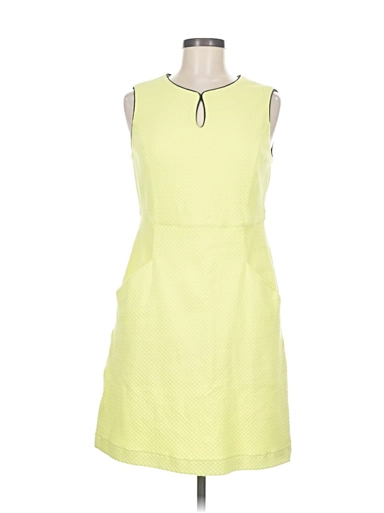 Pre-owned Lands' End Casual Dress In Yellow