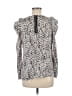 Ann Taylor Silver Long Sleeve Blouse Size 6 - photo 2