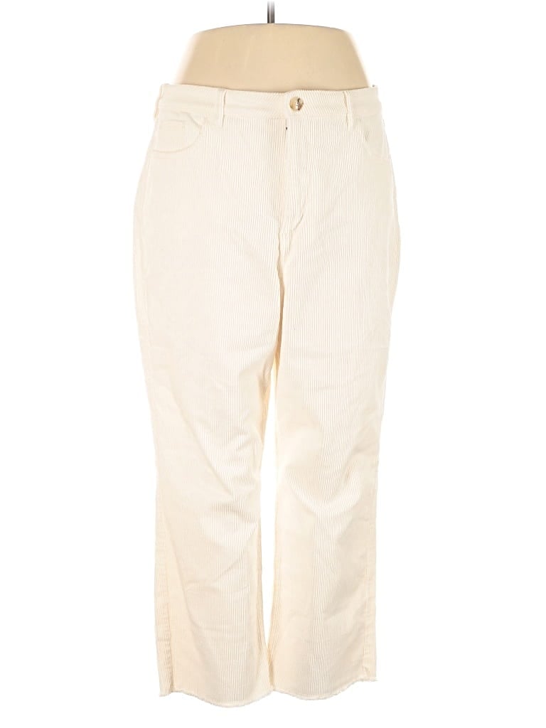 Pre-owned Ann Taylor Loft Khaki Pant In White