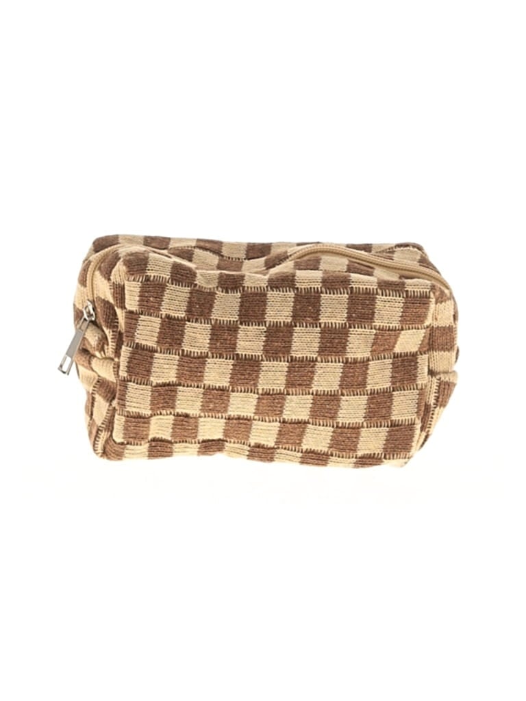 Pre-owned Unbranded Makeup Bag In Brown
