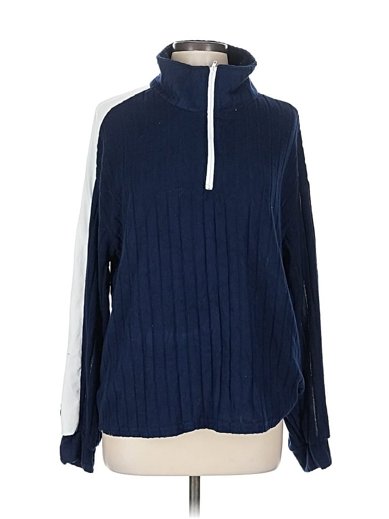 Pre-owned Shein Pullover Sweater In Blue