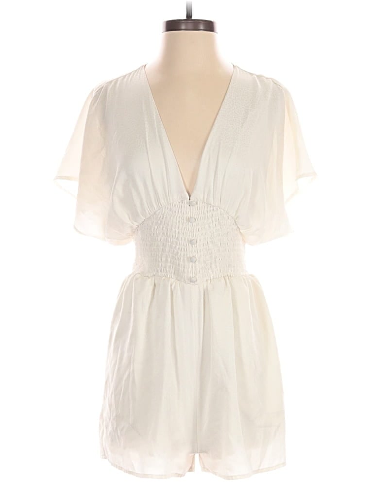 Pre-owned Express Romper In White