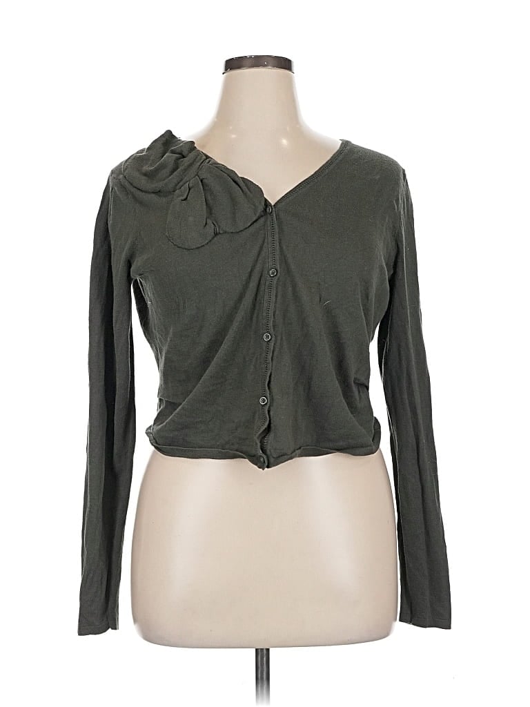 Pre-owned Cabi Cardigan Sweater In Green