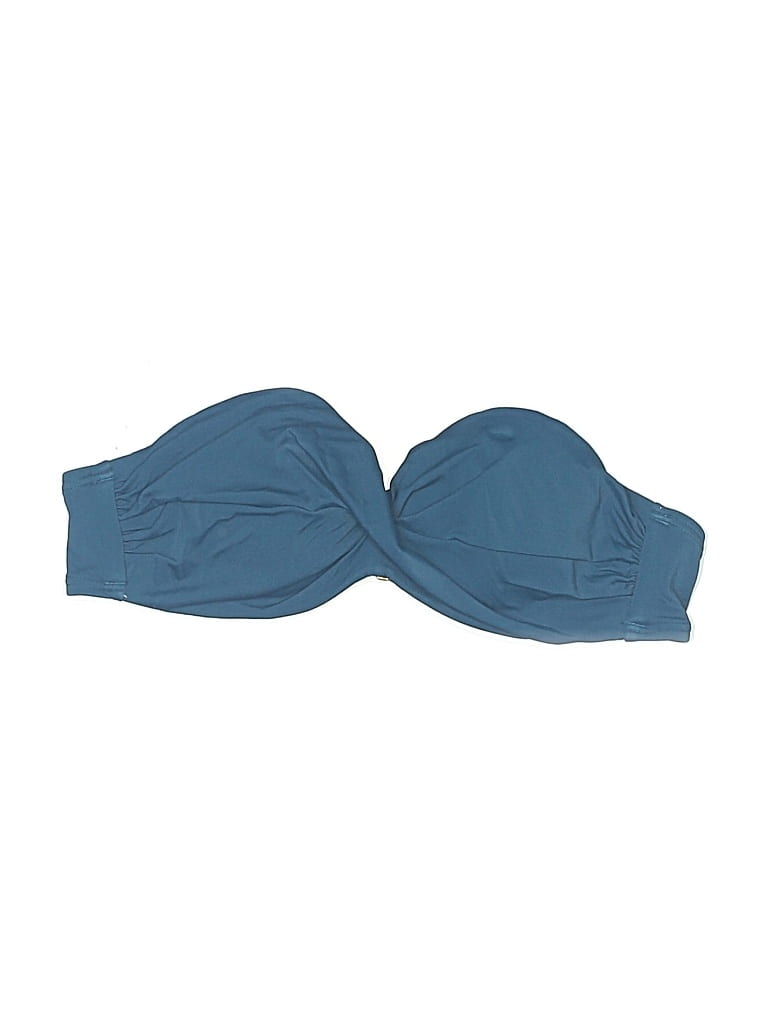 Pre-owned Unbranded Swimsuit Top Teal Swimwear In Blue