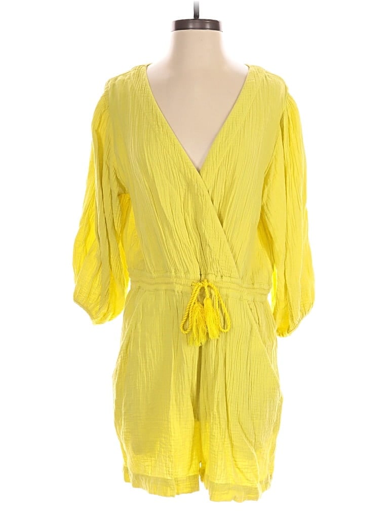 Pre-owned By Anthropologie Romper In Yellow