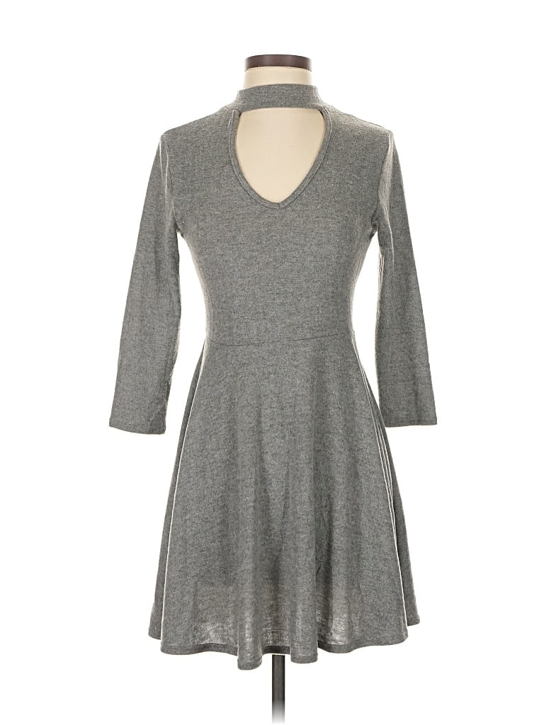 Pre-owned Alya Casual Dress In Gray