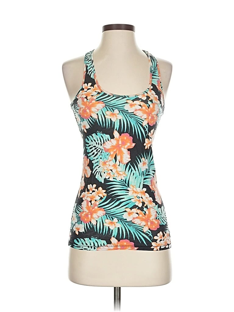 Pre-owned Victoria's Secret Pink Tank Top Teal Halter Neckline Tops In Blue