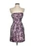 BCBGMAXAZRIA 100% Polyester Graphic Purple Cocktail Dress Size 0 - photo 1