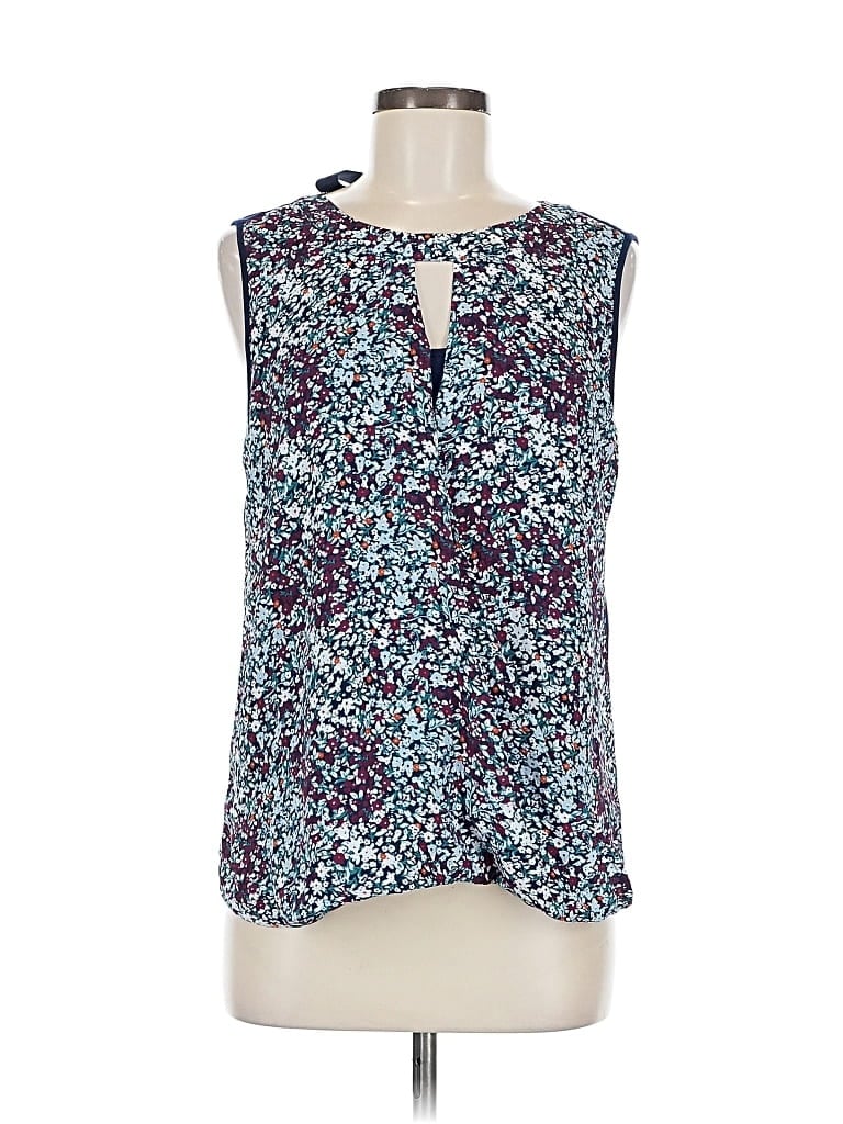 Pre-owned 41hawthorn Sleeveless Blouse In Blue