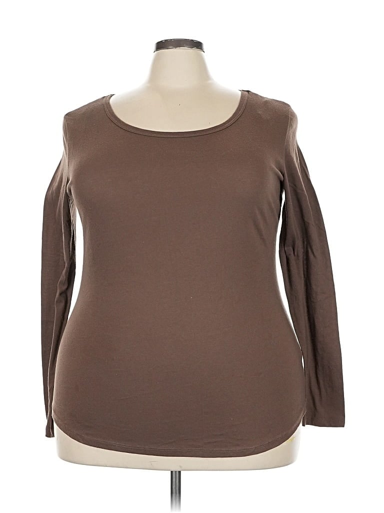 Click to view more detailed imagery on our partner's website Pre-owned Ambiance 3/4 Sleeve T-shirt In Brown