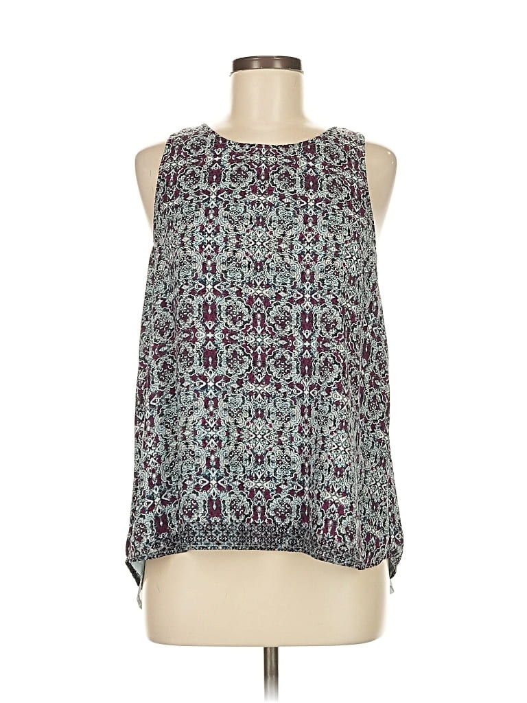 Pre-owned Fourteenth Place Sleeveless Blouse In Gray