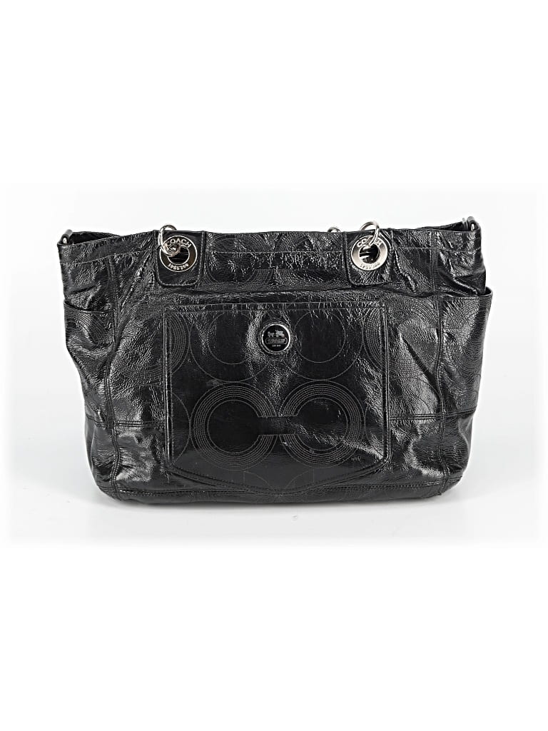 Pre-owned Coach Leather Satchel In Black