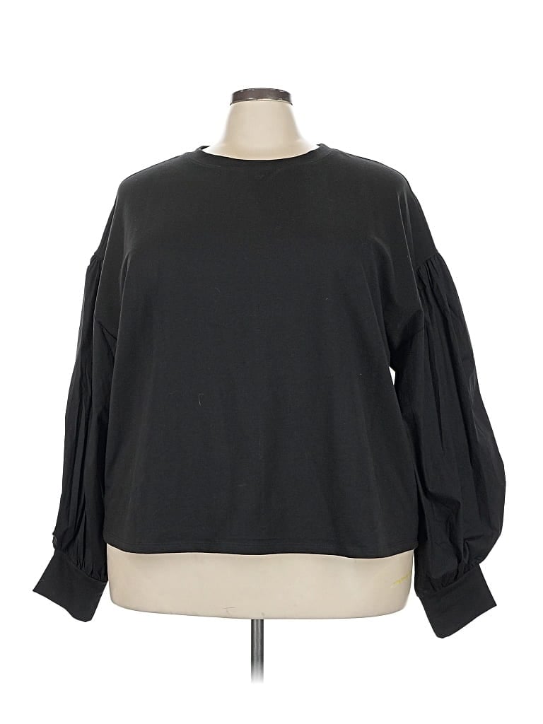 ELOQUII Pre-owned Sweatshirt In Black