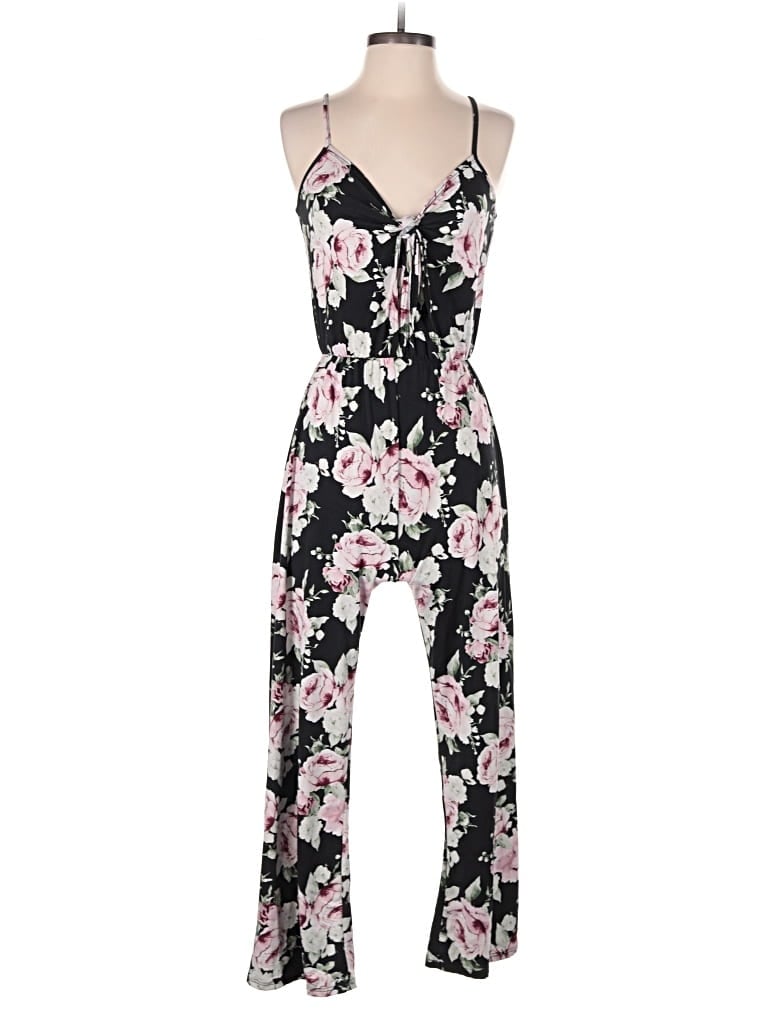 Pre-owned Caution To The Wind Jumpsuit In Black