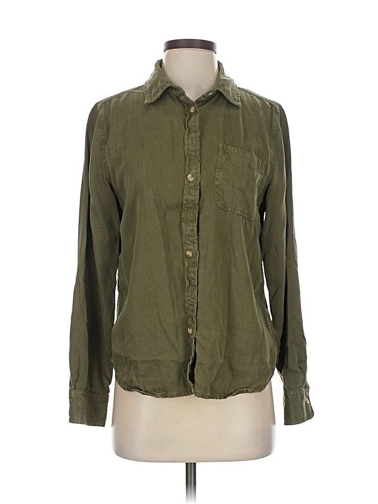 Pre-owned Lucky Brand Cardigan Sweater In Green