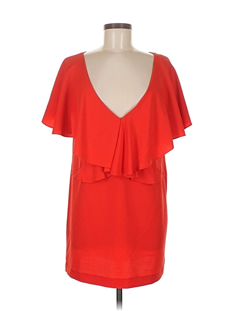 Pre-owned Zara Basic Cocktail Dress In Red
