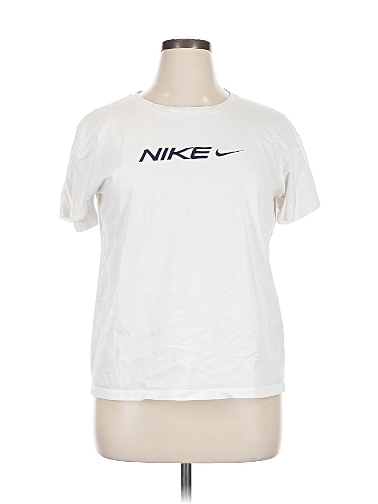 Pre-owned Nike Short Sleeve T-shirt In White