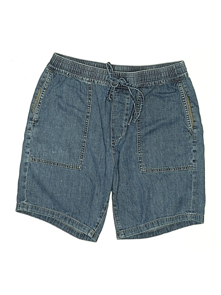 Pre-owned 7 For All Mankind Denim Shorts In Blue