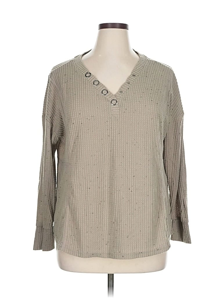Pre-owned The Sweatshirt Project By French Laundry Pullover Sweater In Brown