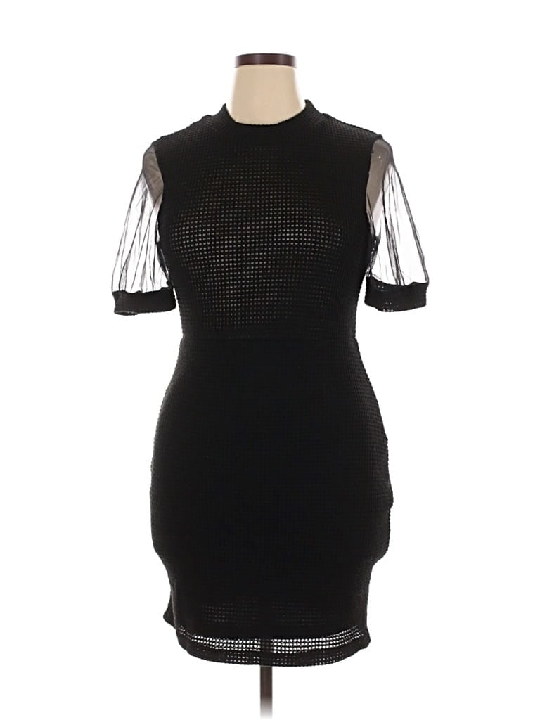 Pre-owned Shein Cocktail Dress In Black