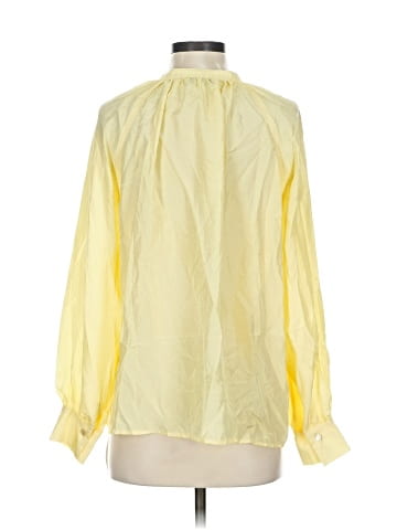 Vince. Long Sleeve Silk Top (view 2)