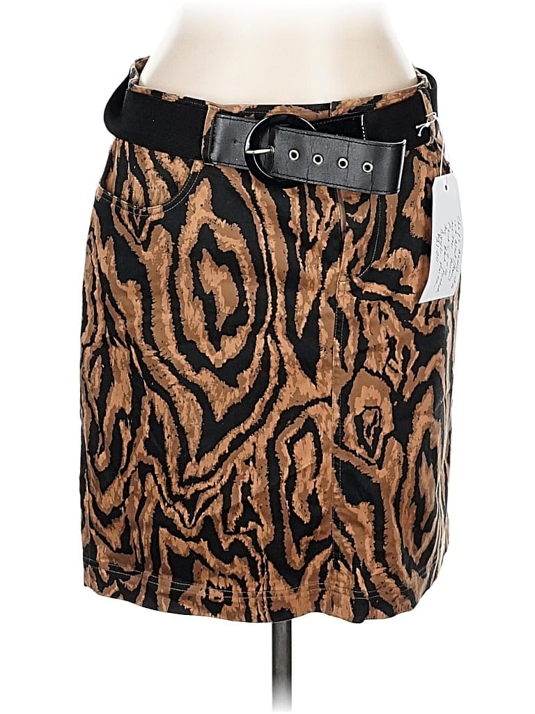 Pre-owned Chaps Casual Skirt In Brown