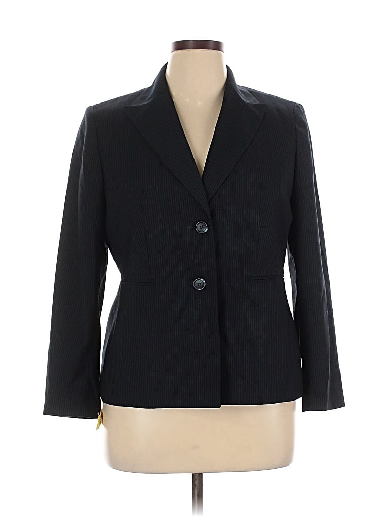 Pre-owned Evan Picone Blazer Jacket In Black
