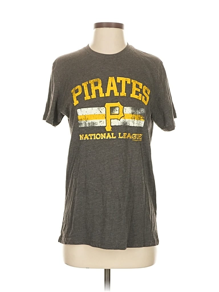 Pre-owned Genuine Merchandise By Team Athletics Short Sleeve T-shirt In Gray