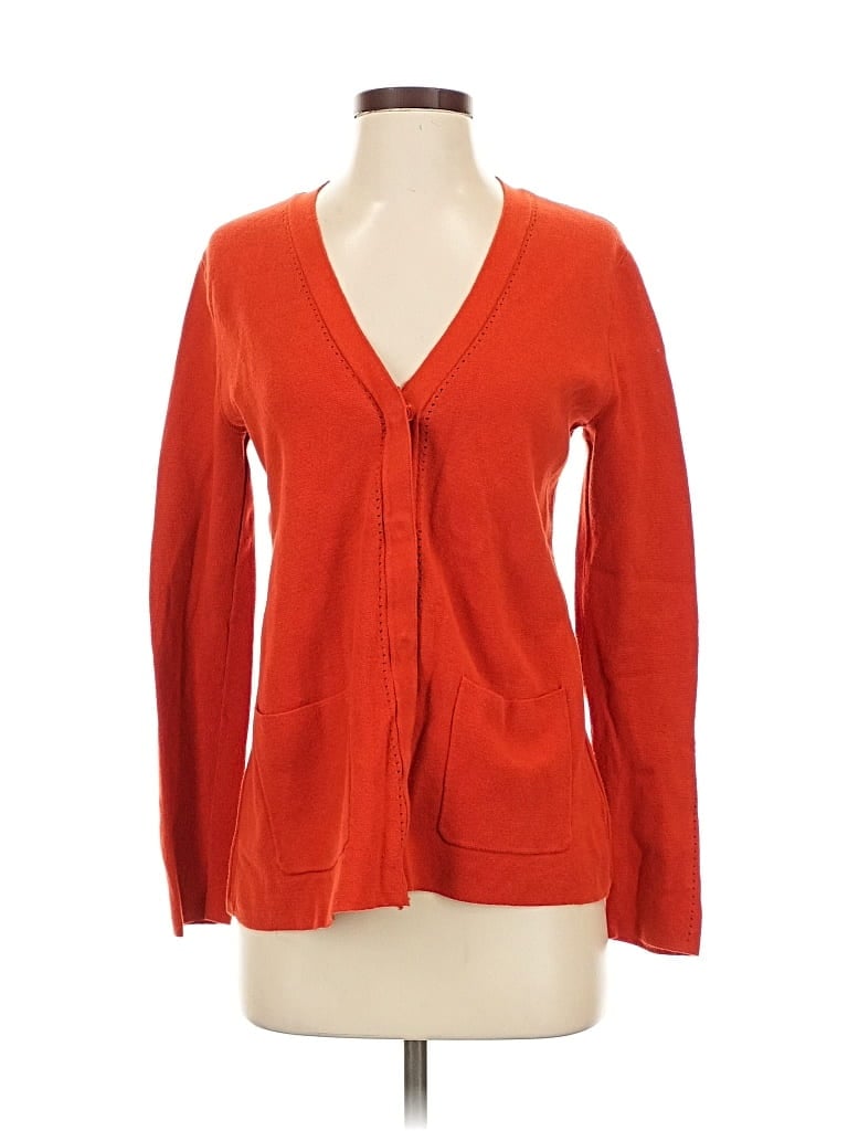 Pre-owned Cabi Cardigan Sweater In Orange
