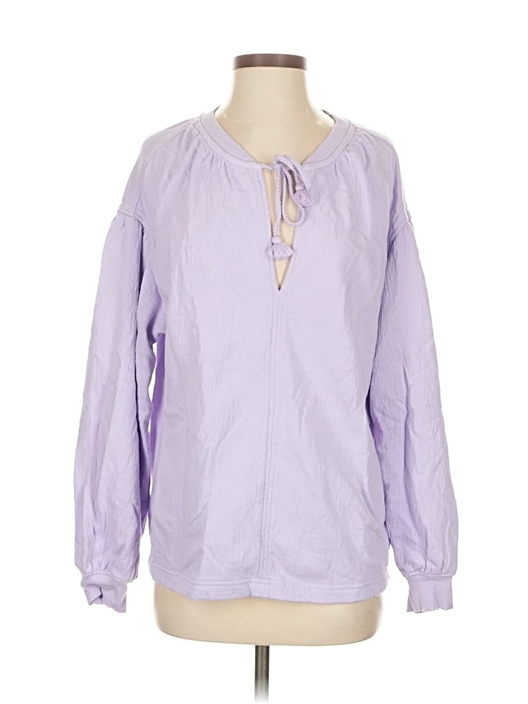 Pre-owned Aerie Sweatshirt In Purple
