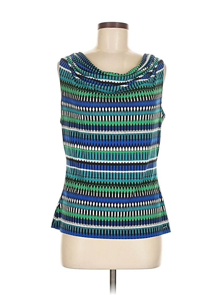 CALVIN KLEIN Pre-owned Sleeveless Top Green Boatneck Tops