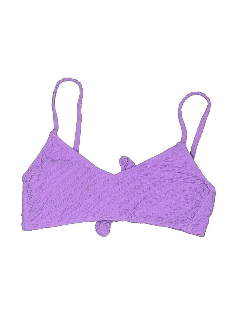 Pre-owned No Boundaries Swimsuit Top Purple Swimwear