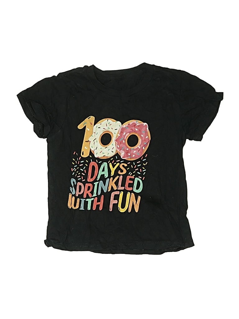 Pre-owned Unbranded Kids' Short Sleeve T-shirt In Black