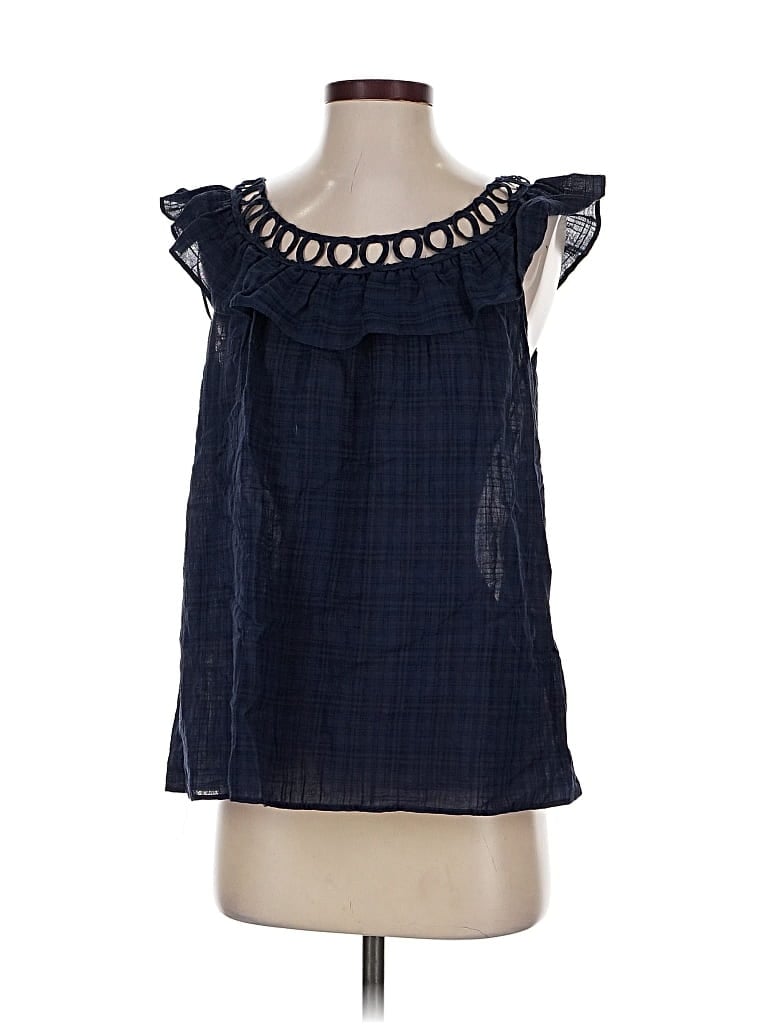 Pre-owned Max Studio Sleeveless Blouse In Blue