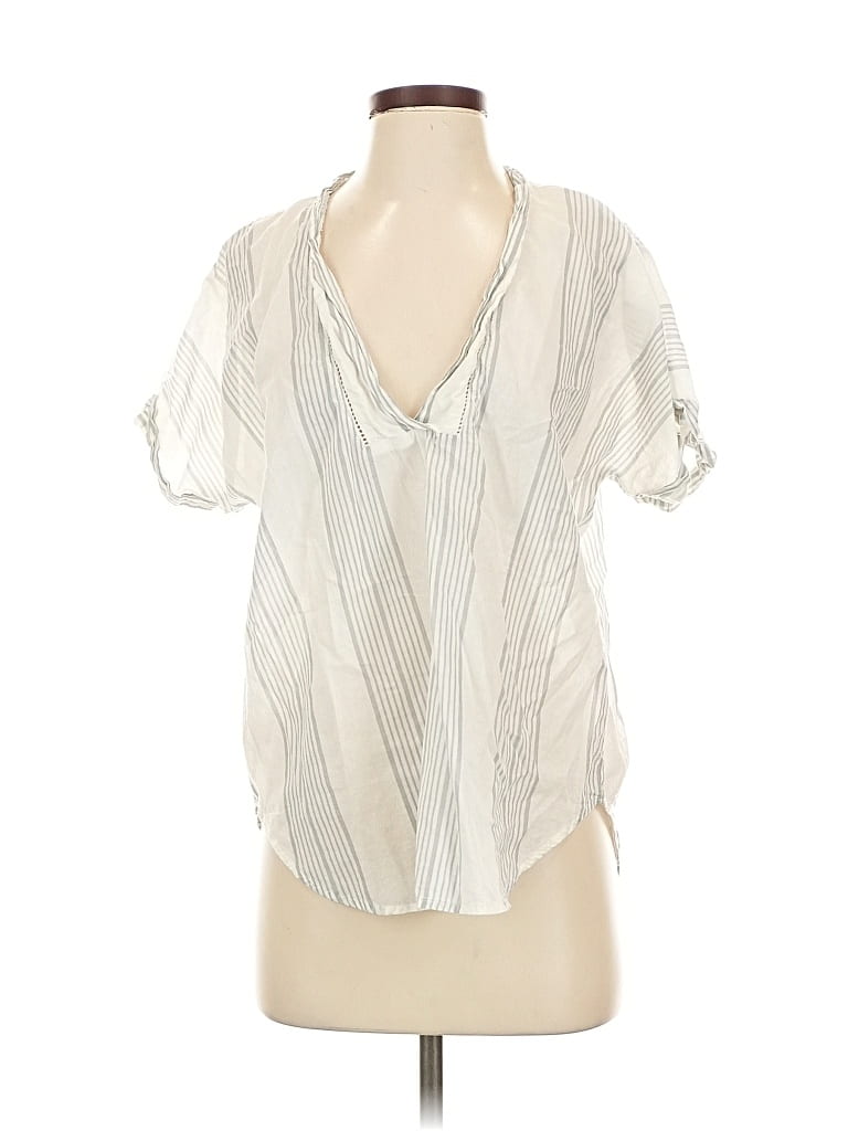 Pre-owned Ann Taylor Loft Outlet Short Sleeve T-shirt In White
