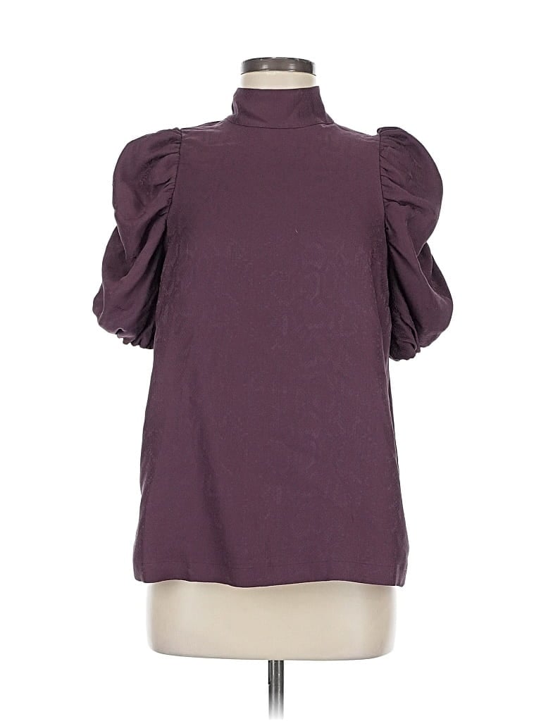 Pre-owned Ted Baker 3/4 Sleeve Blouse In Purple