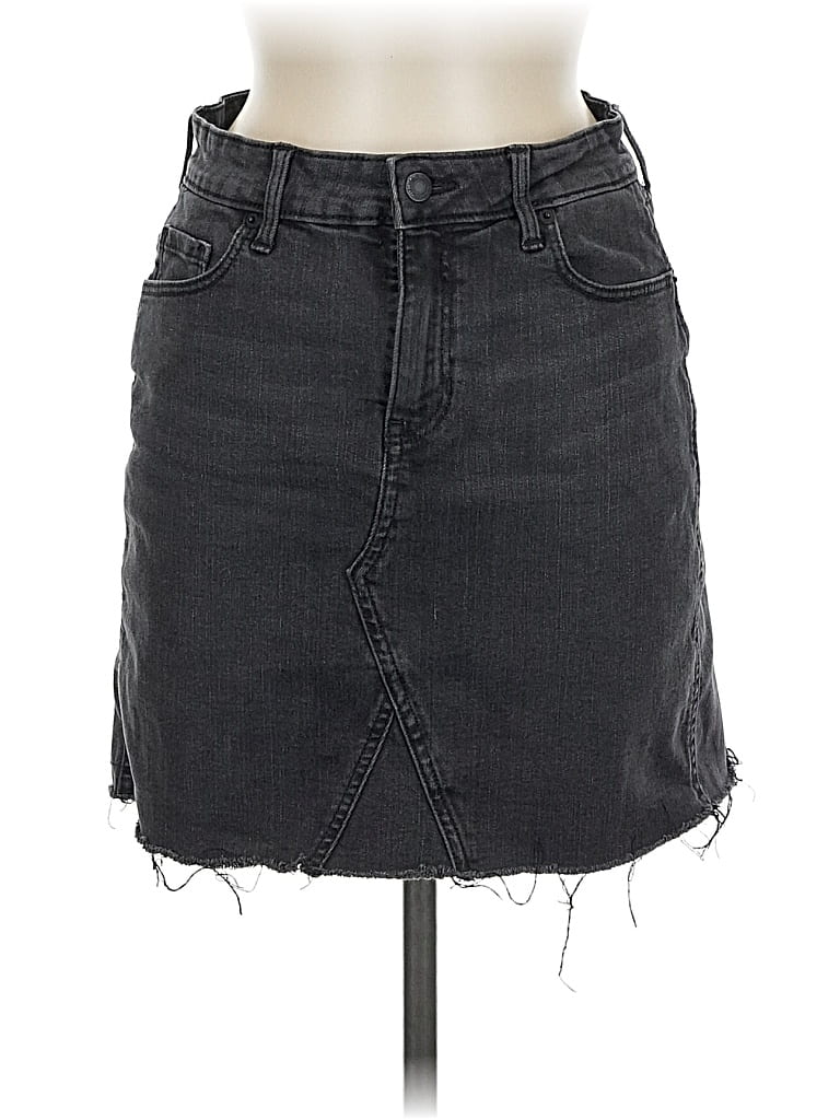 Pre-owned Old Navy Denim Skirt In Gray