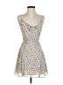 Guess 100% Polyester Hearts Ivory Cocktail Dress Size 1 - photo 1
