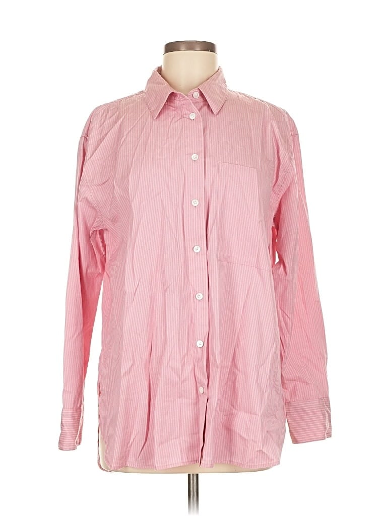 Pre-owned Banana Republic Long Sleeve Button Down Shirt In Pink
