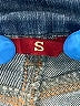 SOLD Design Lab Chevron-herringbone Blue Jeans Size S - photo 5