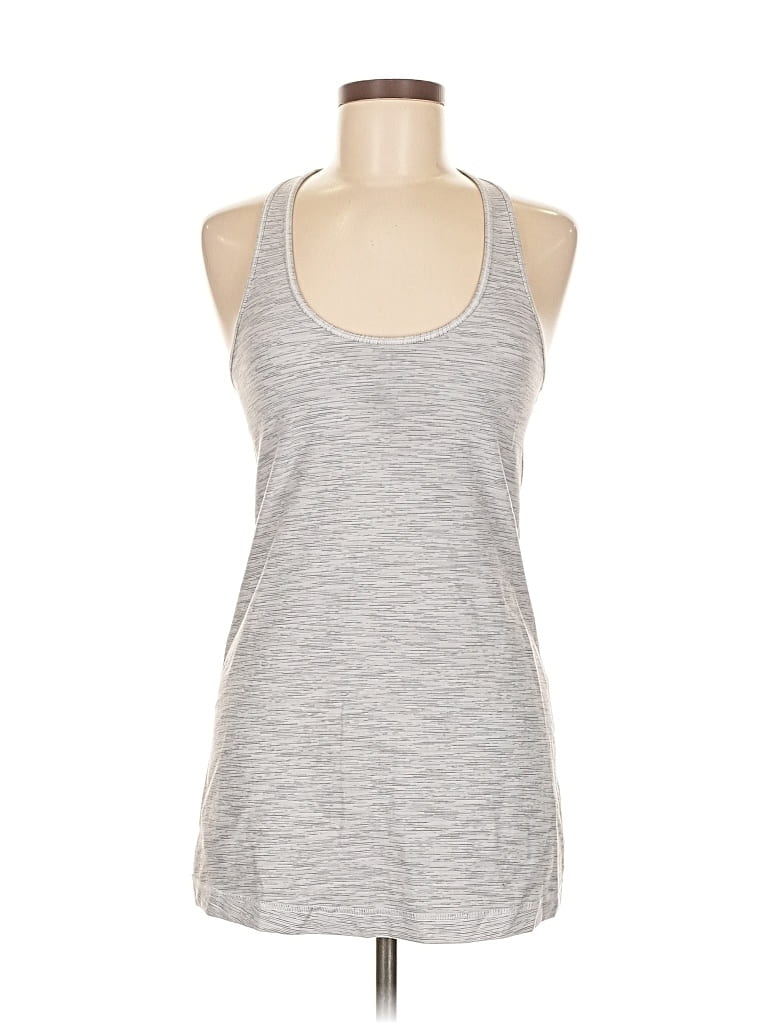 Pre-owned Lululemon Athletica Active Tank Top In Gray
