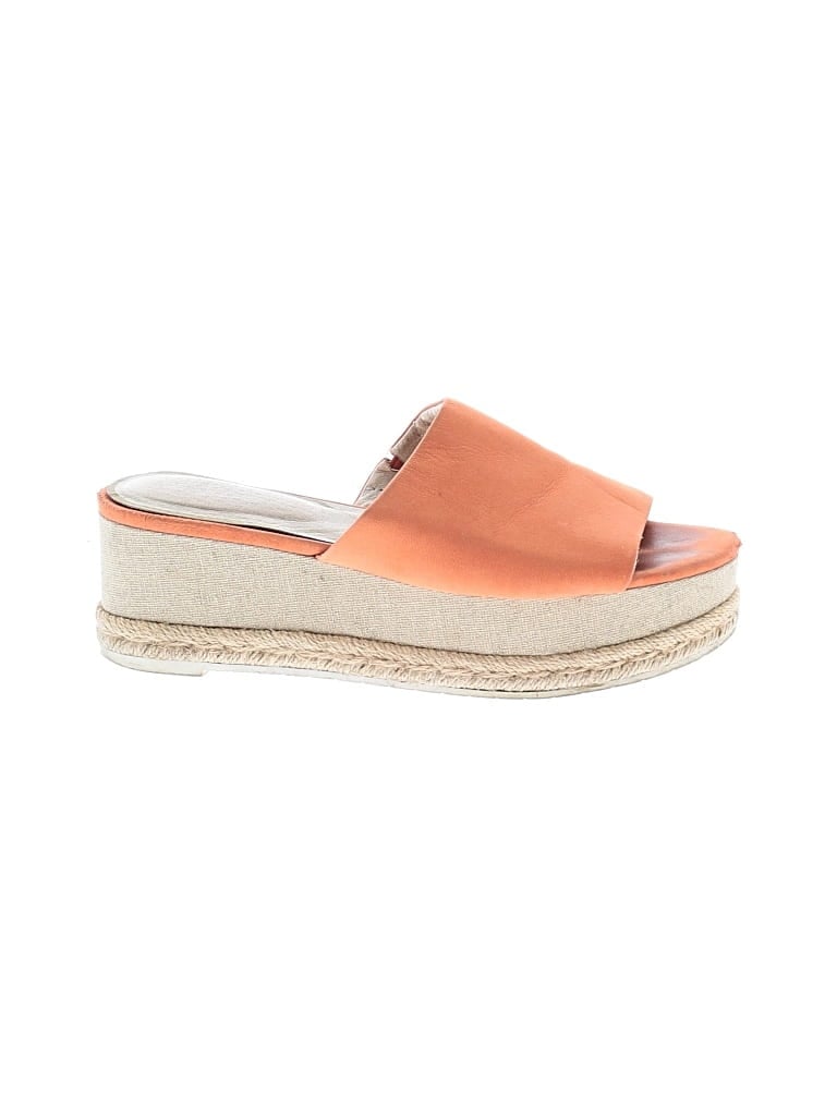 Pre-owned Katherine Kelly Collection Wedges In Orange