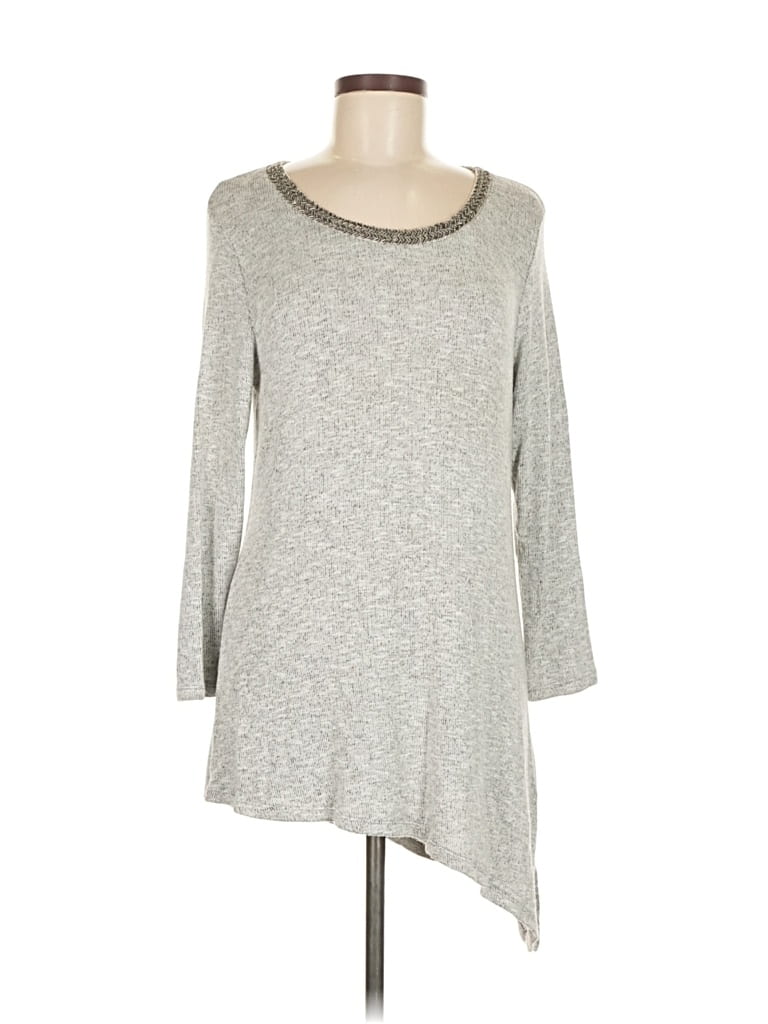 Pre-owned Dressbarn Pullover Sweater In Gray
