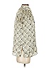Max Studio 100% Polyester Argyle Silver Sleeveless Blouse Size XS - photo 4