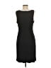 Chaps Solid Black Cocktail Dress Size L - photo 2