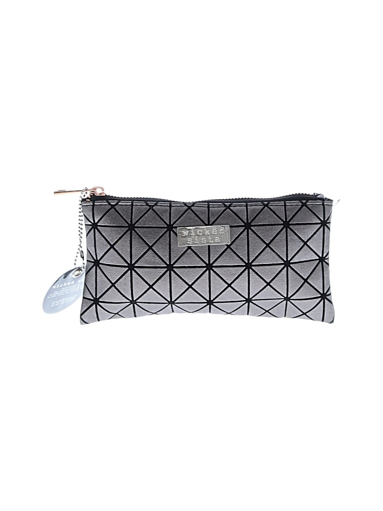 Pre-owned Assorted Brands Makeup Bag In Gray
